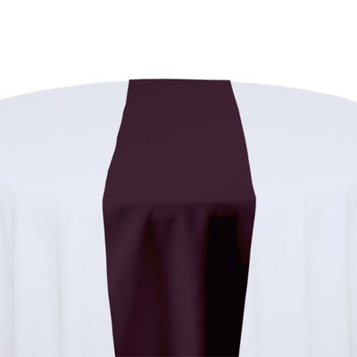 Eggplant Polyester Table Runner Rental