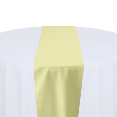 Maize Polyester Table Runner Rental Maize Polyester Table Runner Rental