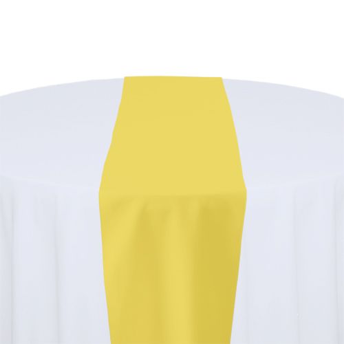 Lemon Polyester Table Runner Rental