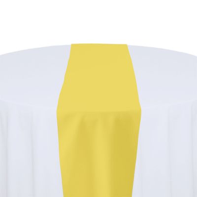 Lemon Polyester Table Runner Rental