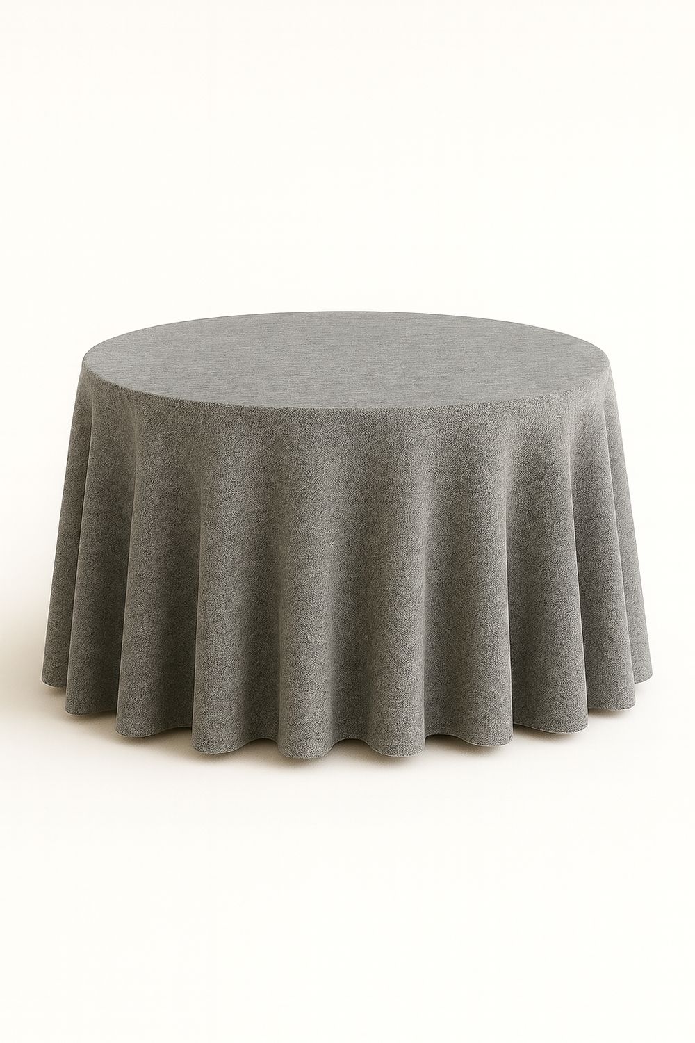 Grey Faux Linen Tablecloth Rentals