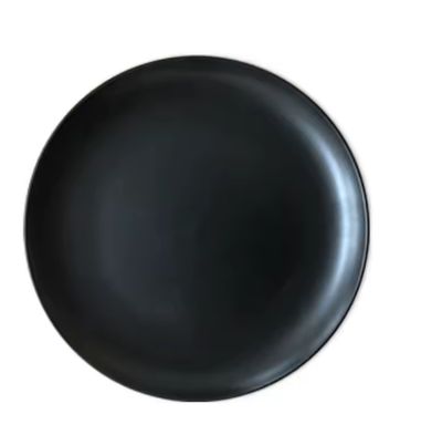 Black Stoneware Dinner Plate Rental