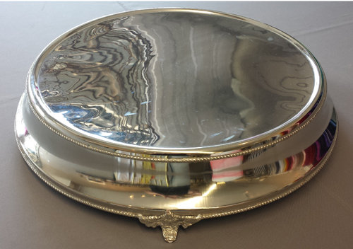 Silver Plated Wedding Cake Stand - 18"