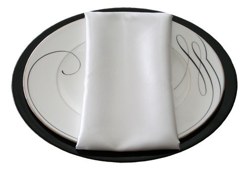 White Satin Napkins