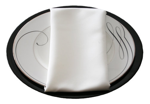 Ivory Lamour Matte Satin Napkin Ivory Lamour Matte Satin Napkin