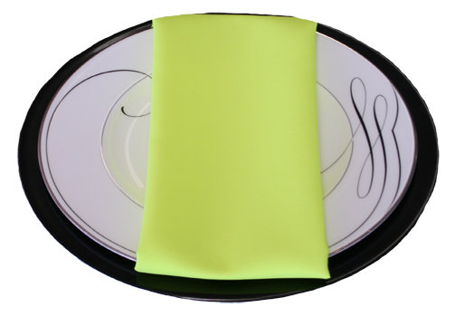 Neon Yellow Polyester Napkin Rentals