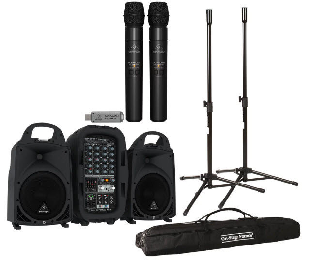 Portable PA System Rental - With Wireless Microphone Portable PA System Rental - With Wireless Microphone