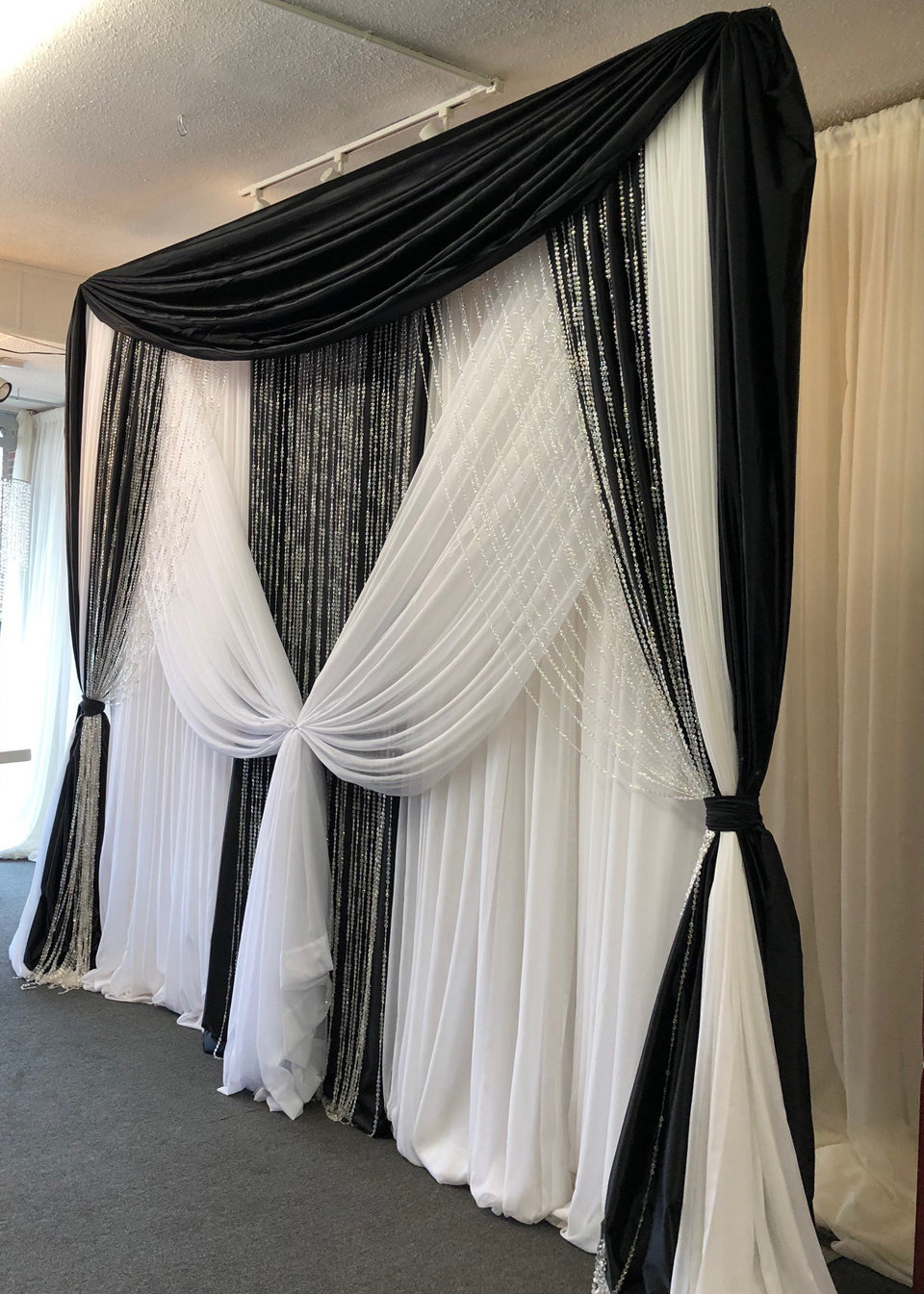 Crystal Beaded Curtain - 12'