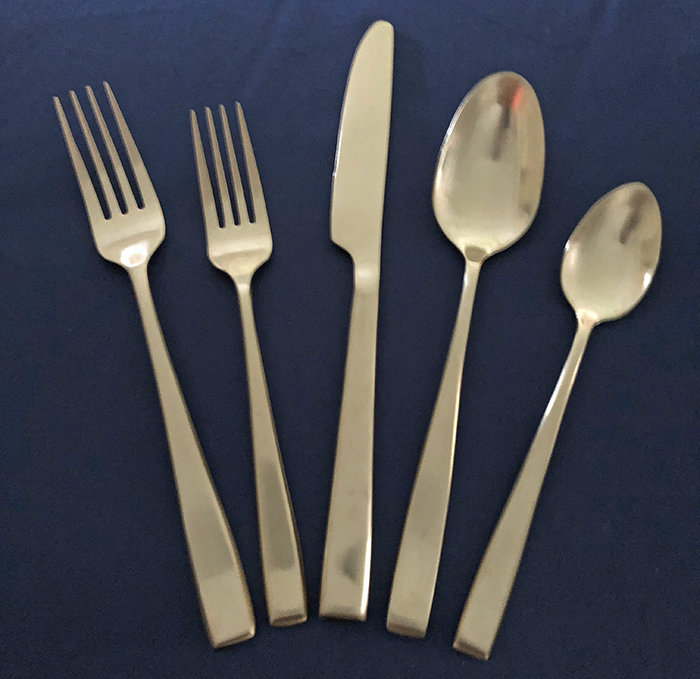 Flatware Rental - Soup Spoon - Matte Gold