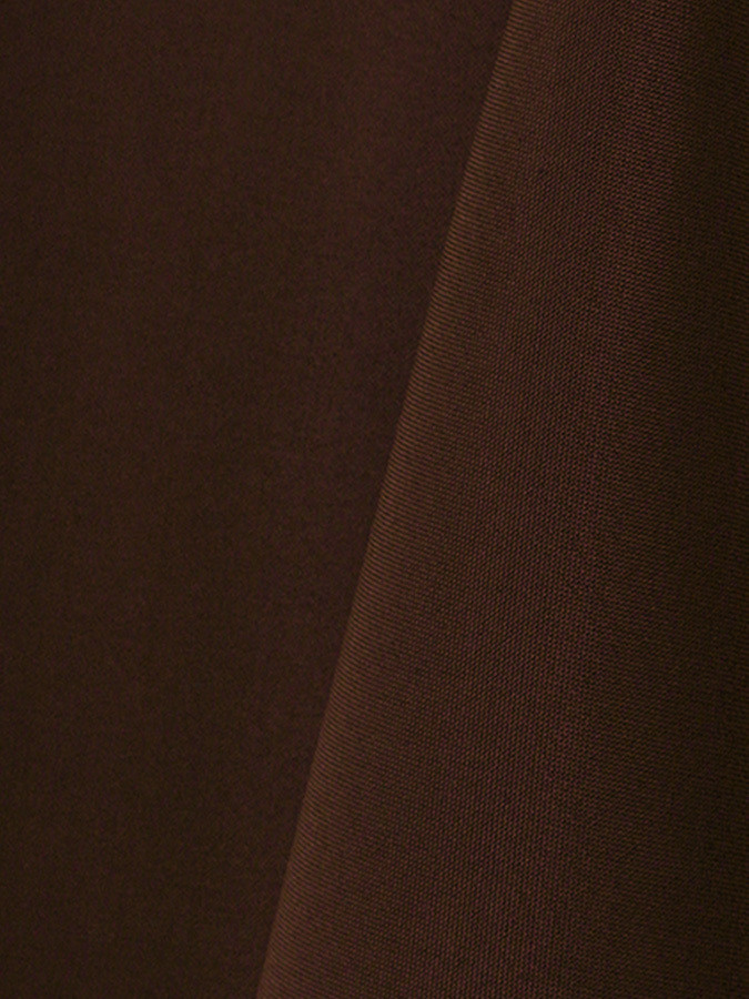 Brown Solid Polyester Table Skirting Rental