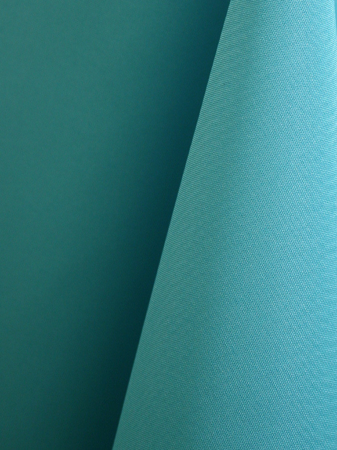 Turquoise Solid Polyester Table Skirting Rental