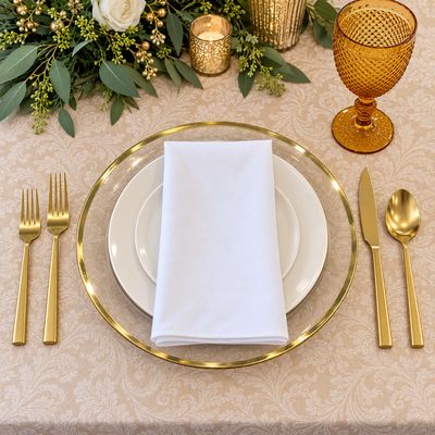 Matte Gold Flatware Rental