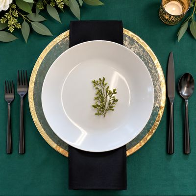 Black Flatware Rental