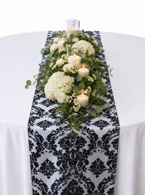 Damask Table Runner Rental
