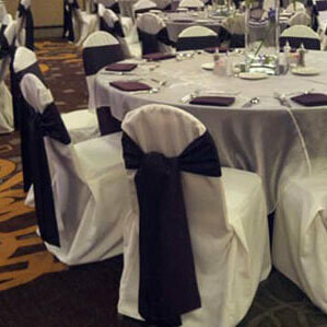 White Banquet Chair Cover Rentals - B#3