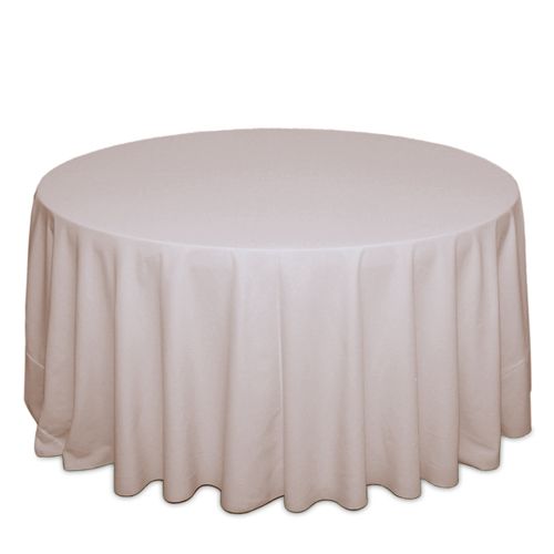 Beige Polyester Tablecloth Rentals