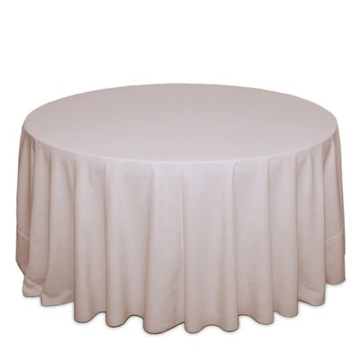Beige Polyester Tablecloth Rentals