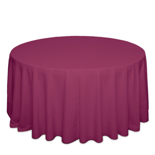 Raspberry Polyester Tablecloth Rentals