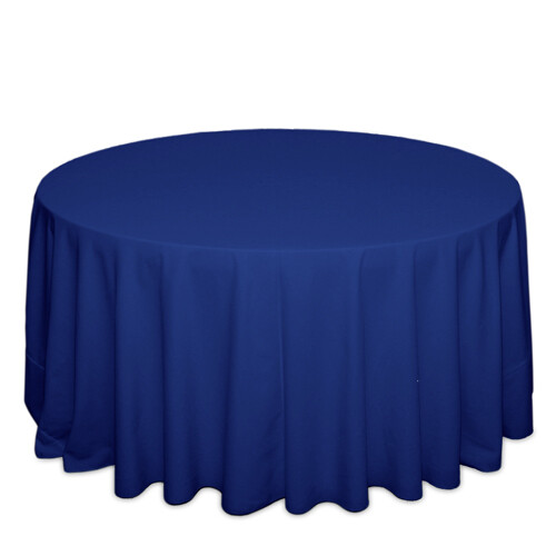 Royal Blue Polyester Tablecloth Rentals