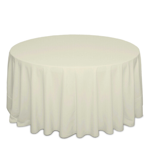 Ivory Polyester Tablecloth Rentals For Weddings & Events - Shipped Nationwide