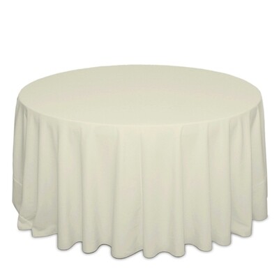 Ivory Polyester Tablecloth Rentals For Weddings & Events - Shipped Nationwide