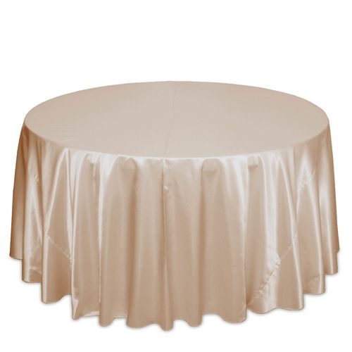 Peach satin tablecloth rentals shipped nationwide for weddings and events