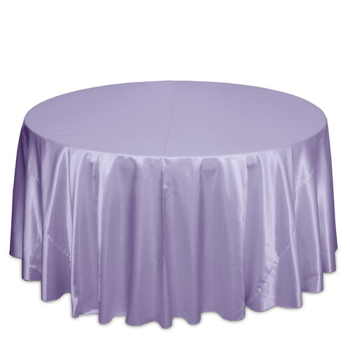 Lilac Satin Tablecloth Rentals