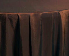 Brown Taffeta Tablecloths Rentals