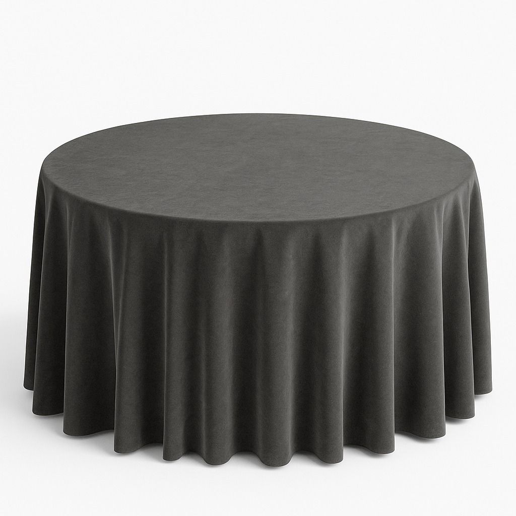 Smoke Velvet Tablecloths Rentals