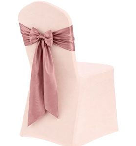 Blush Spandex Chair Cover  Rentals