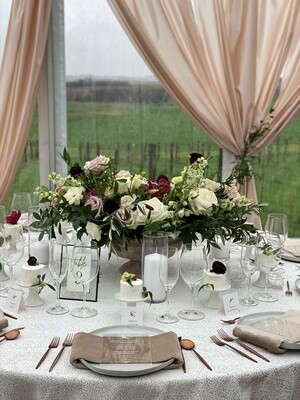 DIY Champange Sateen Wall Draping - 12' Height - Per Foot