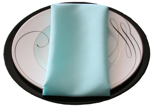 Aqua Polyester Napkin Rental