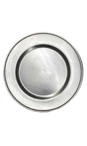 Silver Charger Plate Rentals
