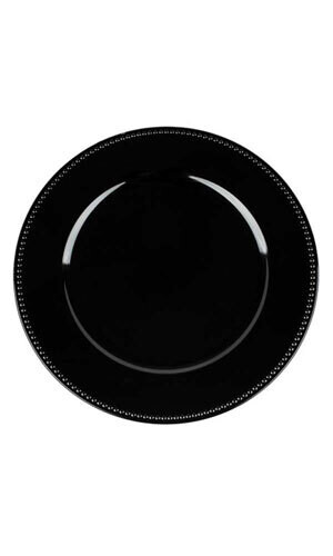 Black Charger Plate Rentals