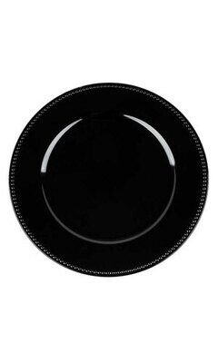 Black Charger Plate Rentals