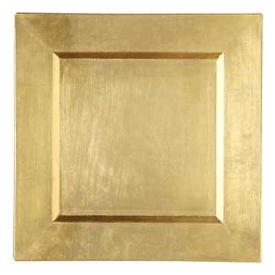 Gold Square Charger Plate Rentals - Rental