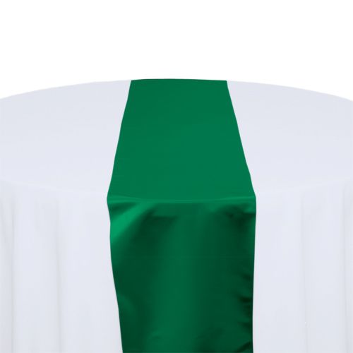 Emerald Green  Satin Table Runner Rental