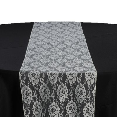 Ivory Lace Table Runner Rental