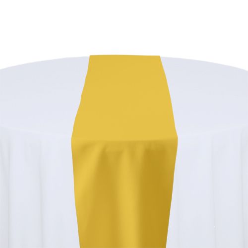 Goldenrod Polyester Table Runner Rental