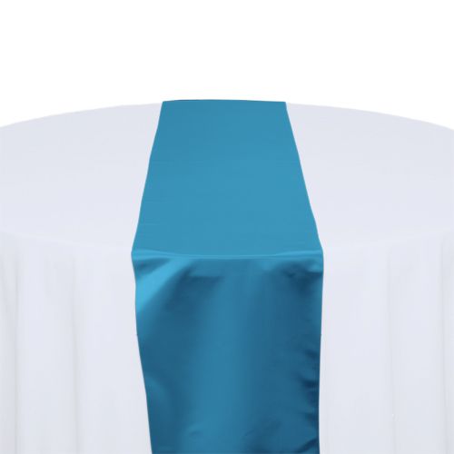 Teal  Satin Table Runner Rental