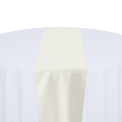 Ivory Organza Sheer Table Runner Rental