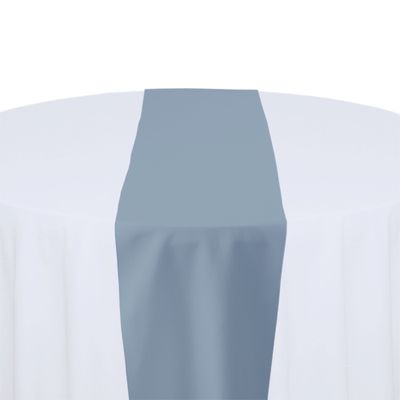 Slate Polyester Table Runner Rental Slate Polyester Table Runner Rental
