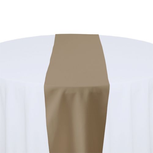 Khaki Polyester Table Runner Rental