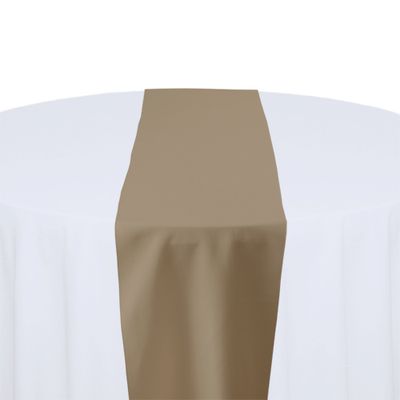 Khaki Polyester Table Runner Rental