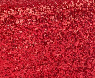 Red Taffeta Glitz Sequin Table Runner Rental