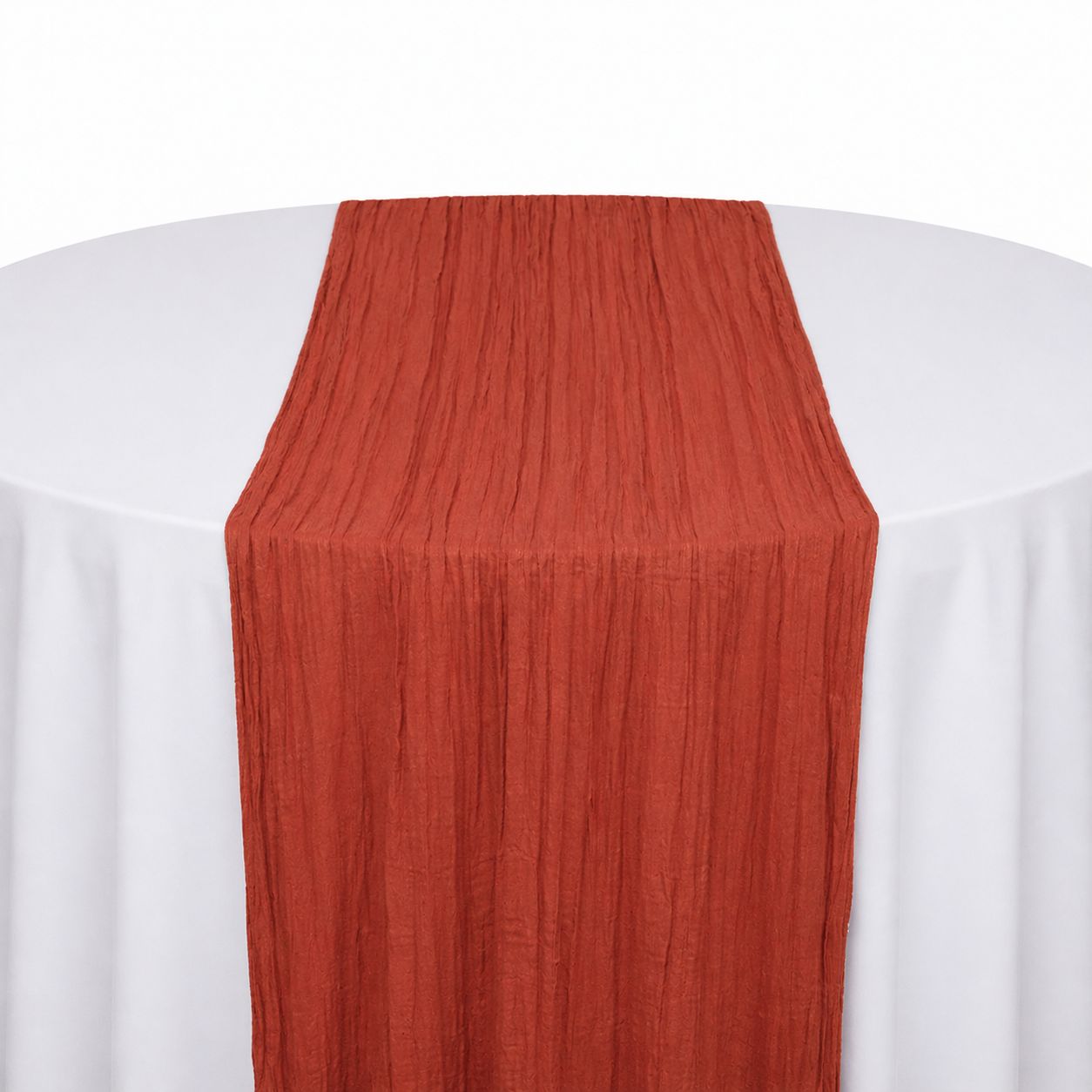 Terracotta Gauze Cheesecloth Table Runner Table Runner Rental