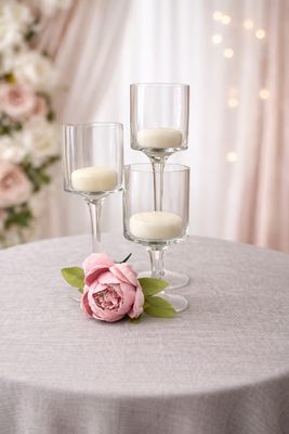 Glass Pedestal Candle Holder Rentals