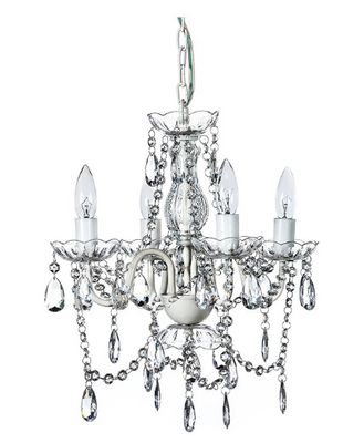 Clear Crystal Chandelier Rental - 4 Light