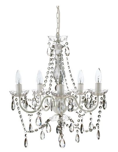 Clear Crystal Chandelier Rental - 5 Light