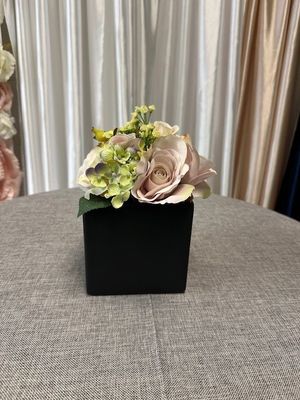 Black Ceramic Vase Rental